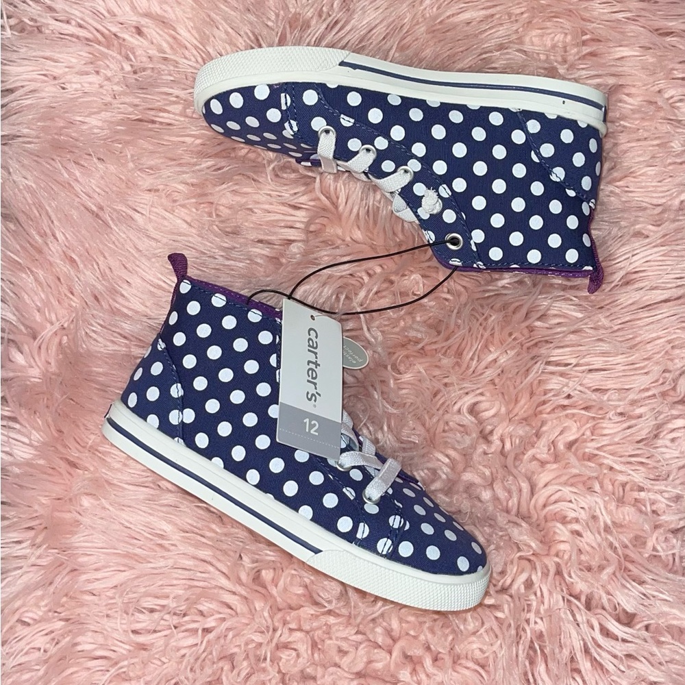 Carter's Blue Polka Dot Sneakers